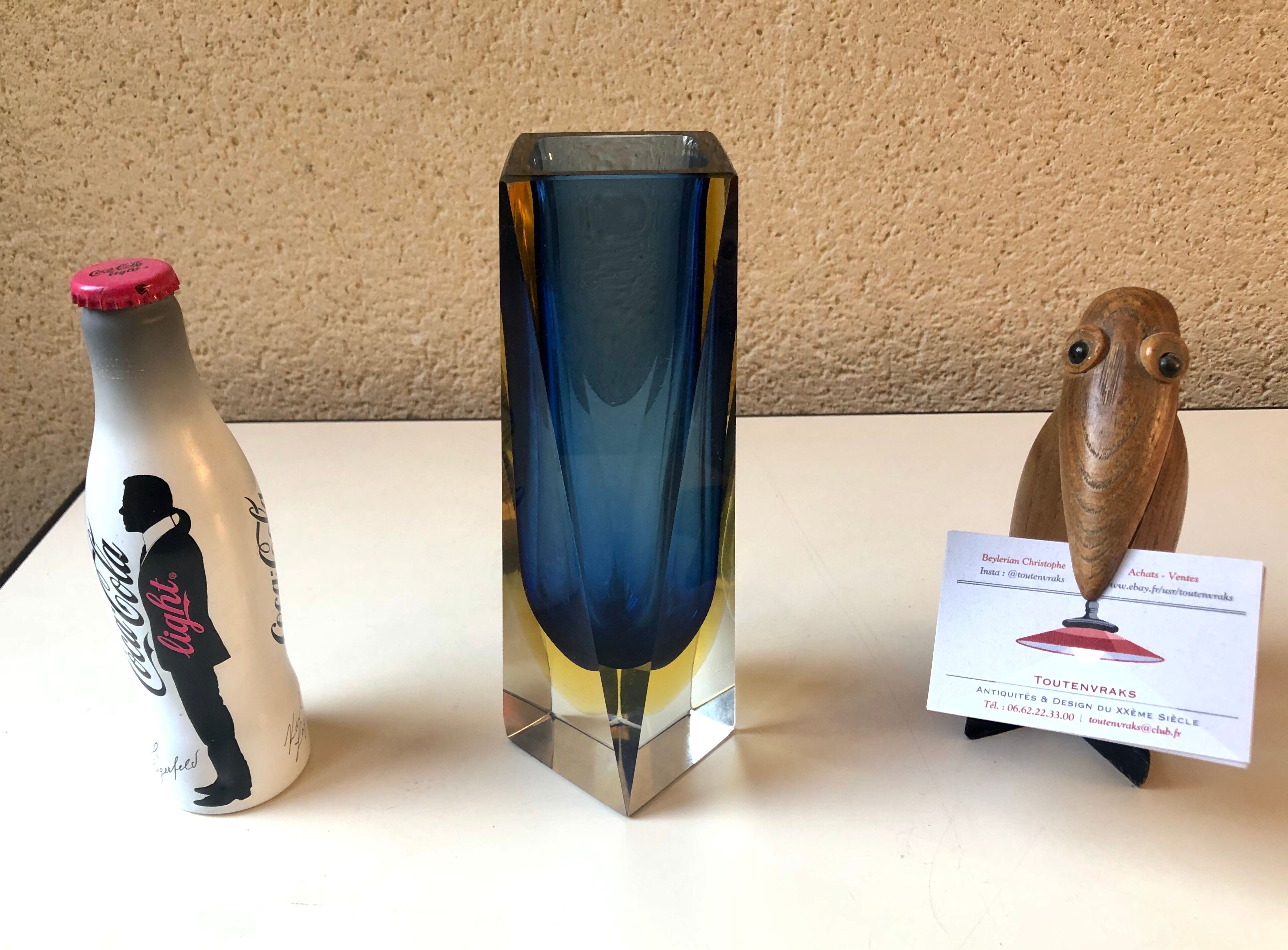 Murano glass Sommerso Flavio Poli vintage 70