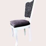 Louis XV style chair with haute couture fabric