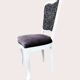 Louis XV style chair with haute couture fabric