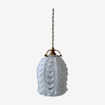 Art Deco frosted glass pendant lamp 30s