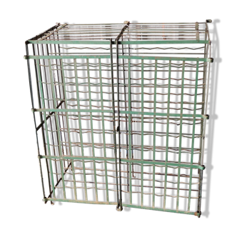 Cave a vin modèle cage, double portes, 100 bouteilles