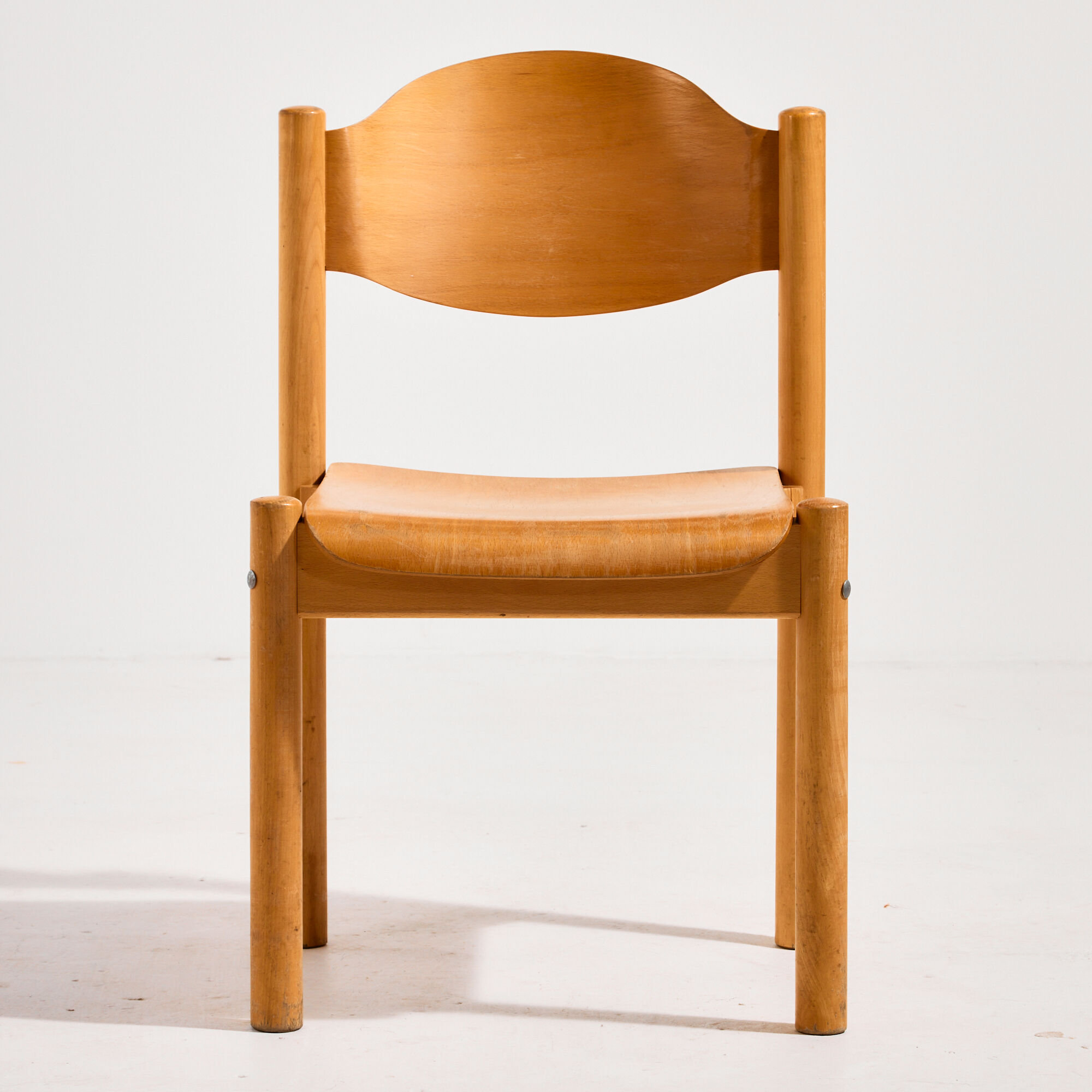 Stackable oak chair