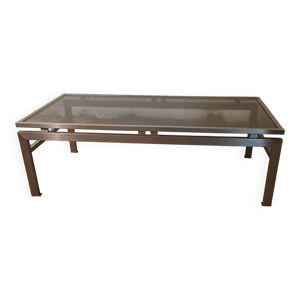 Table basse design vintage - verre