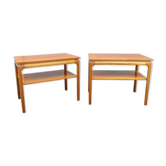 Paire de tables d'appoint ou chevets scandinaves
