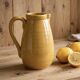 Glazed terracotta jug