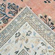 Tapis persan classique bleu et saumon, 318x410 cm
