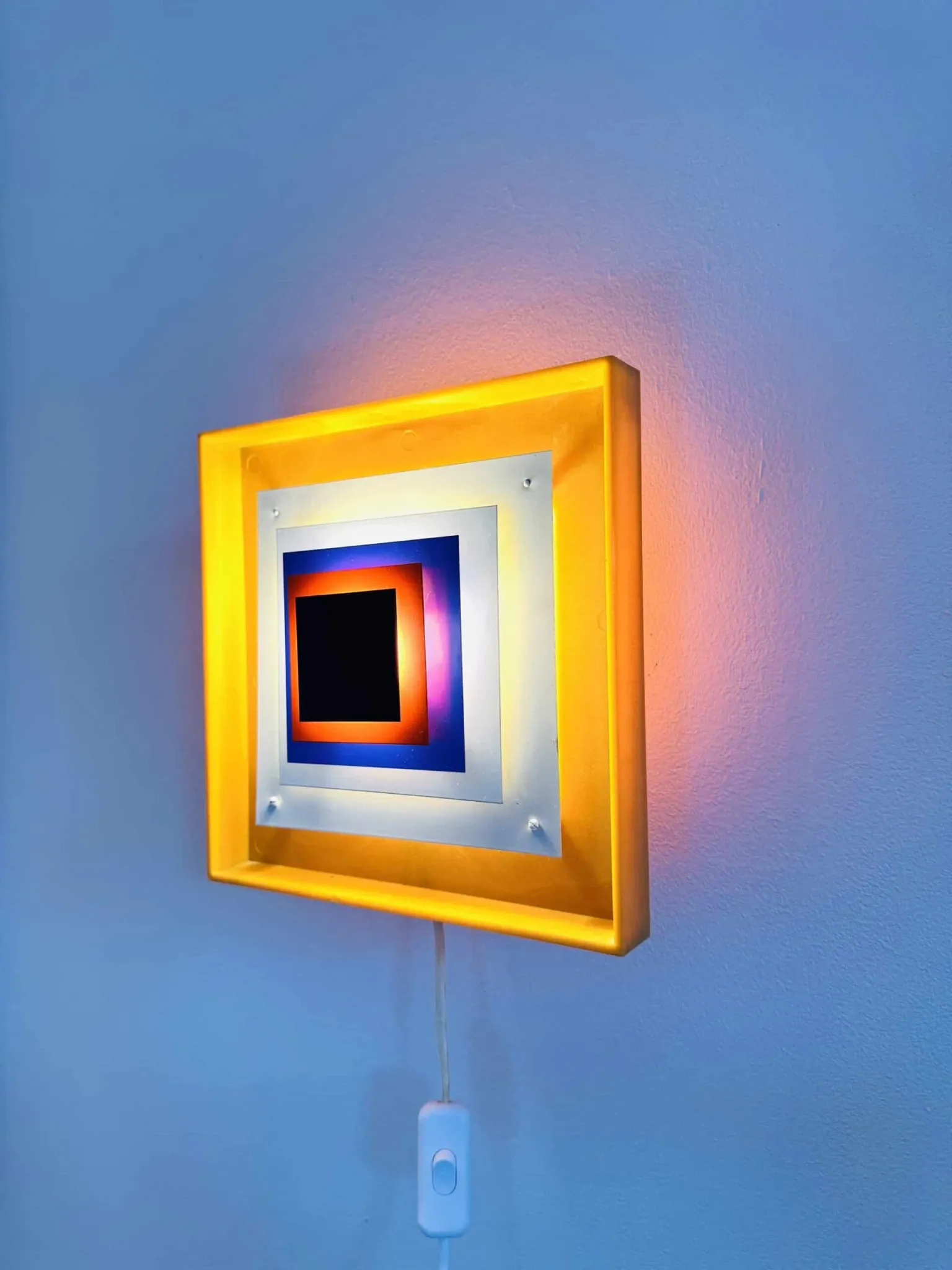 Kvadrille Wall Lamp By Bengt Karlby For Lyfa, Denmark, 1970S
