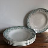 6 Terre de Fer soup plates