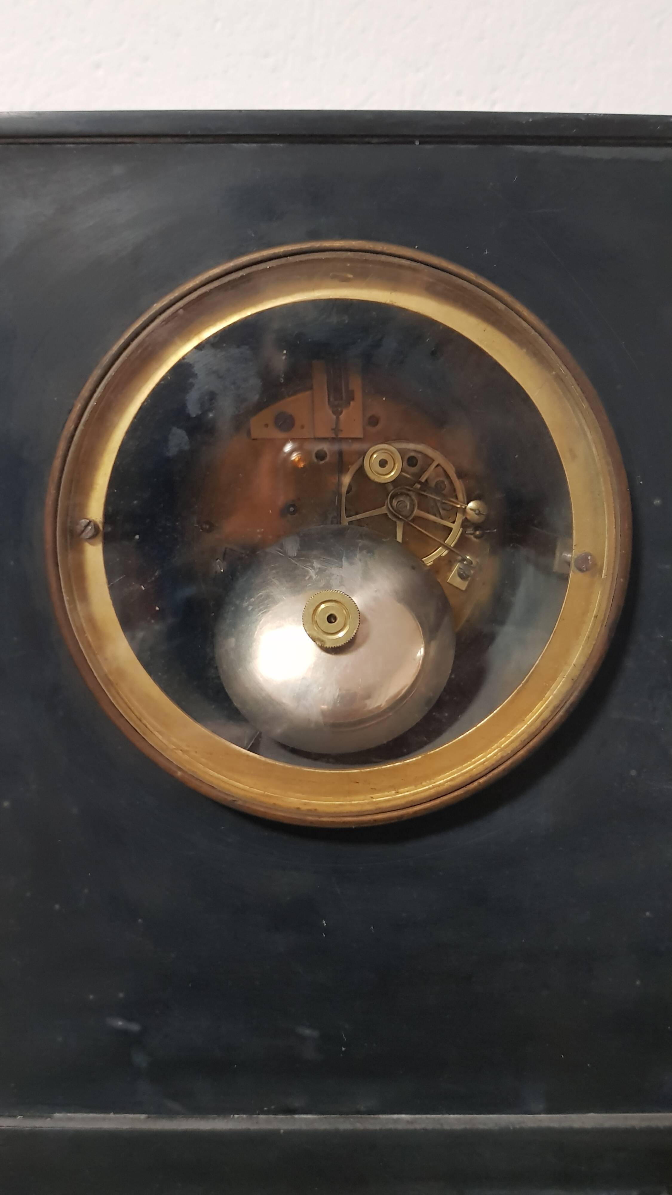 Ancient black marble pendulum Napoleon III