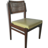Chaise en de teck et en rotin 70