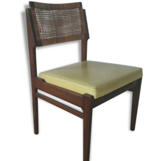 Chair in teak and rattan 70
