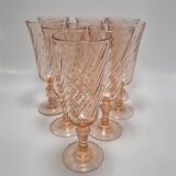 Set of 9 vintage Rosaline flutes