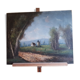 Huile sur toile