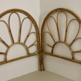 Vintage rattan headboard