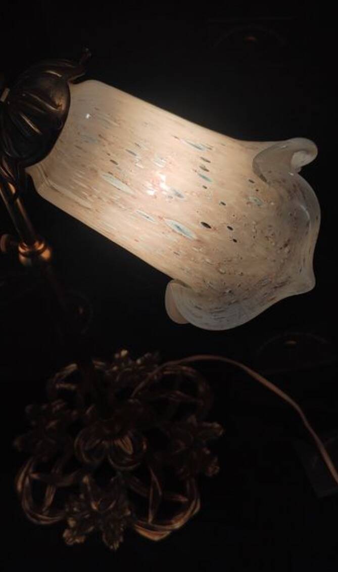 Art Nouveau lamp from Finland, tulips, art from France