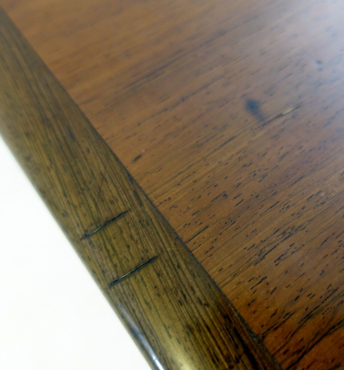 Flip-top butterfly table with brass hinges, 20th