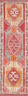3x12 Soft Red Vintage Runner Rug, Turkish Hallway Runner, 94x358 Cm