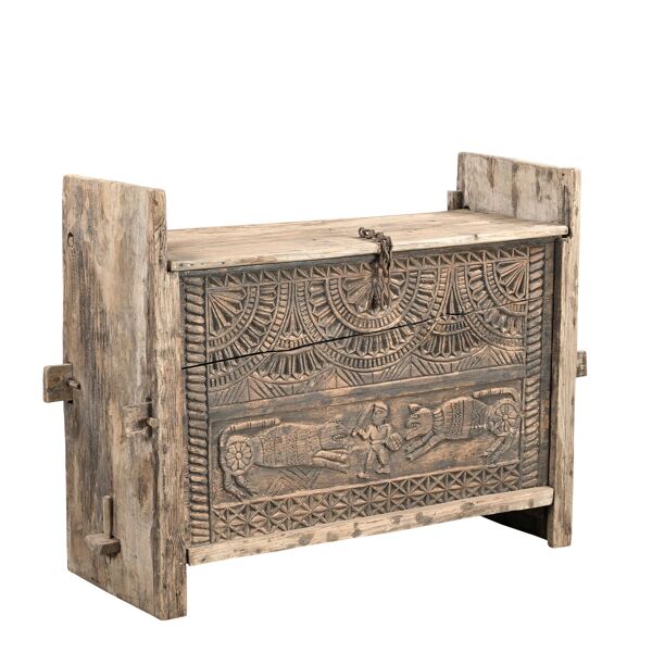 Sandook - Ancien coffre de l'Himachal