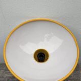 Targetti Sankey white and yellow glass pendant light
