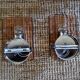 Paire d'appliques veca en verre murano rose italie 1970