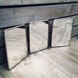 Mirror barber triptych 21x49cm