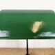 Vintage Green Enamel Bank Lamp, 1930s