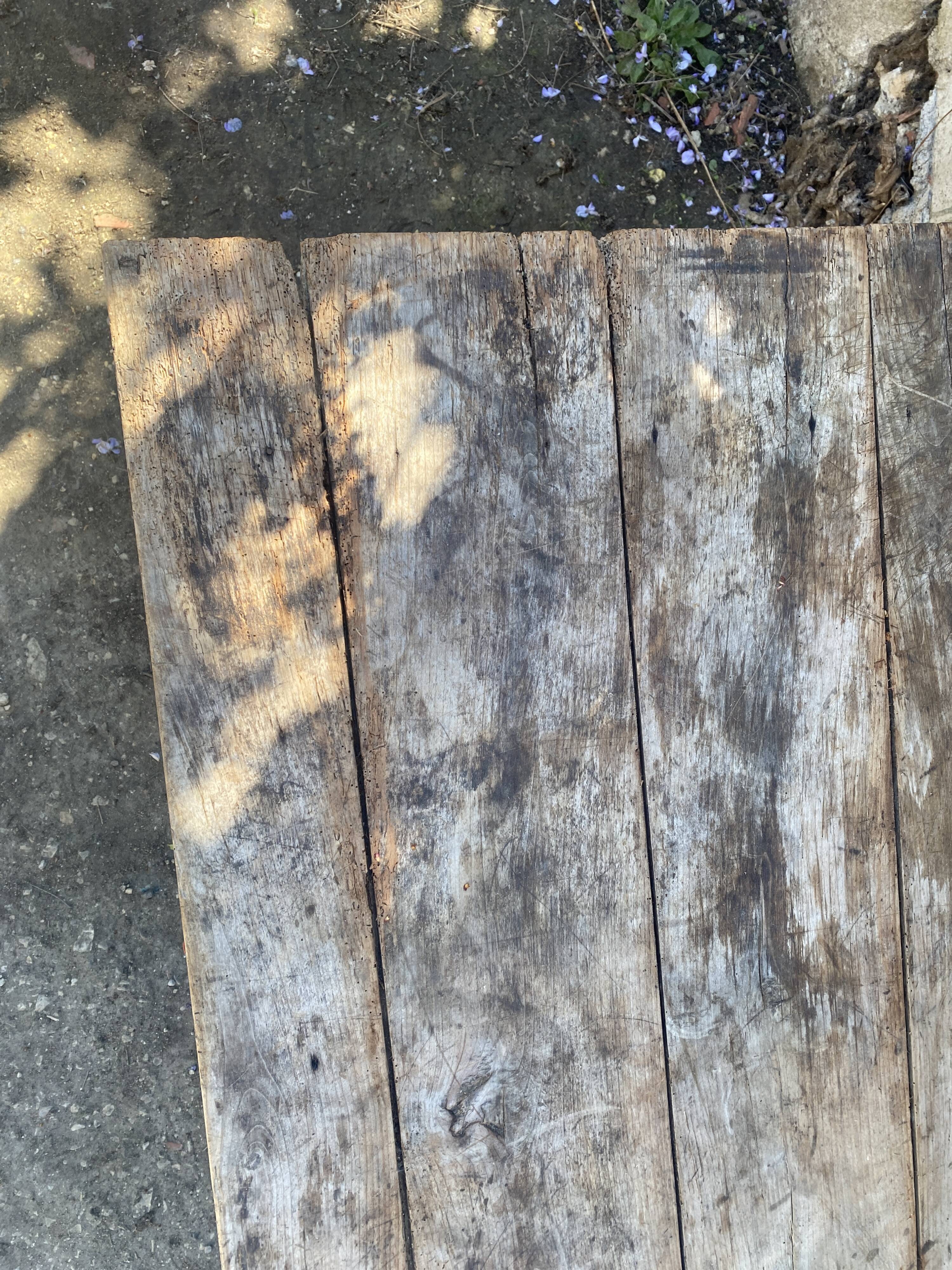 Table de ferme en chêne  à restaurer