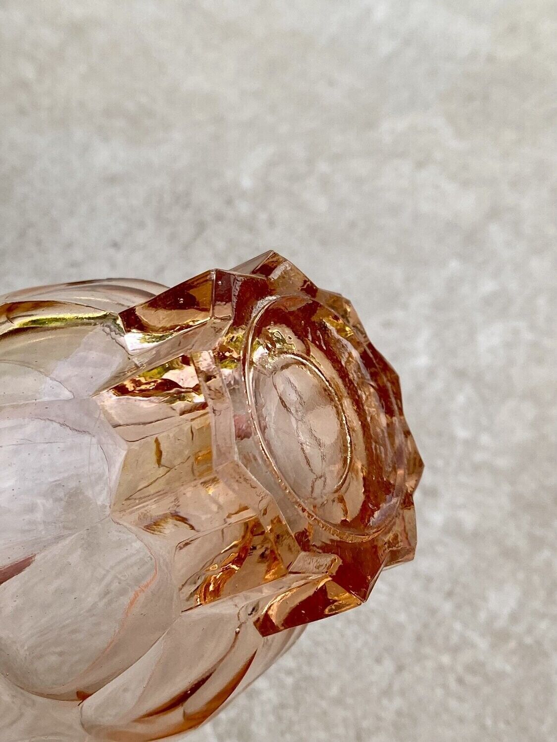 Set of 6 Rosaline water glasses in pink glass