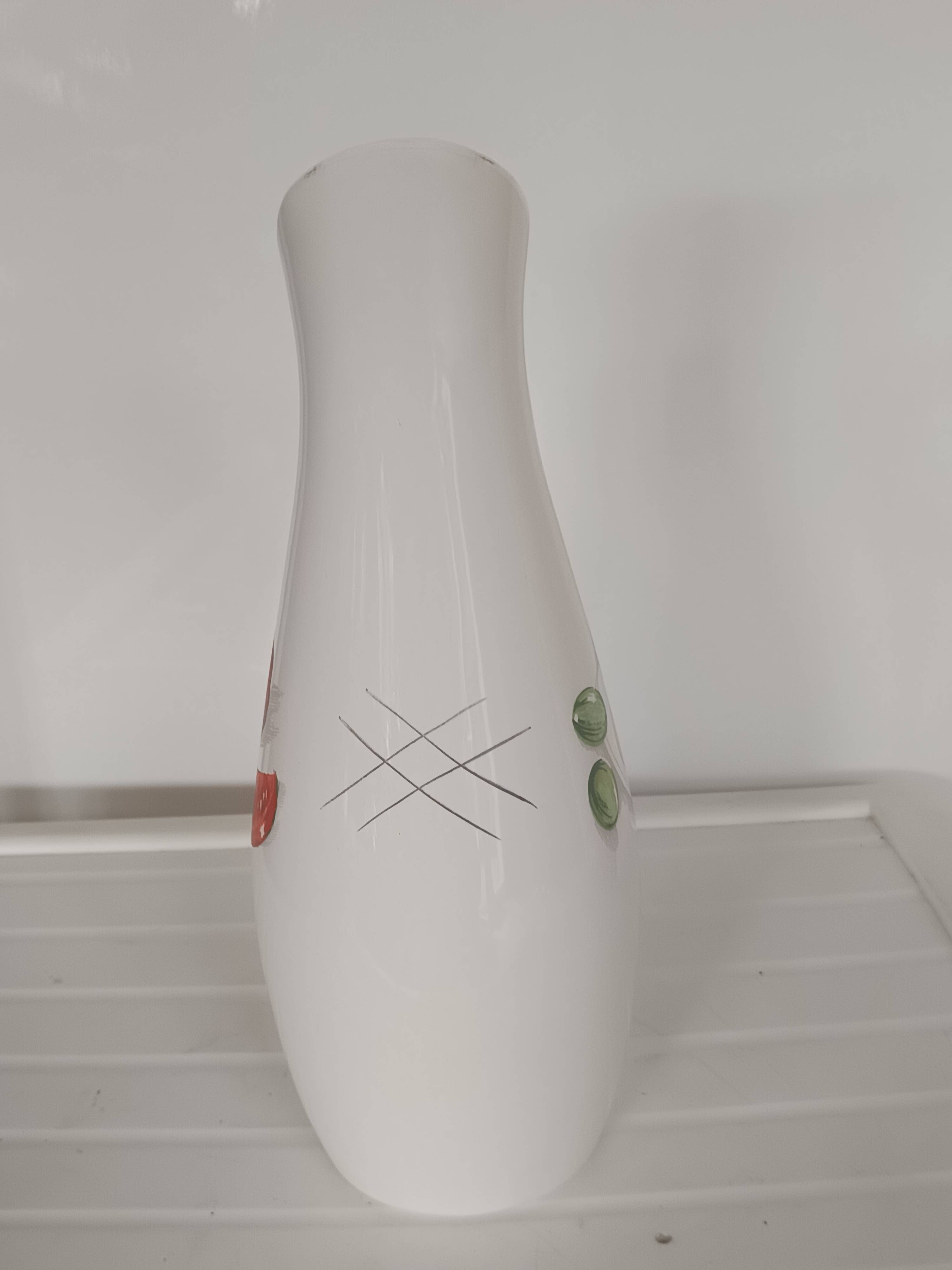 vintage ceramic pitcher Longchamp tomato hard-boiled egg design