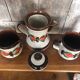 Old Teapot + 2 Pitchers Schramberg BERNAU Ceramic Flower Decor