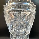 Vintage cut crystal vase