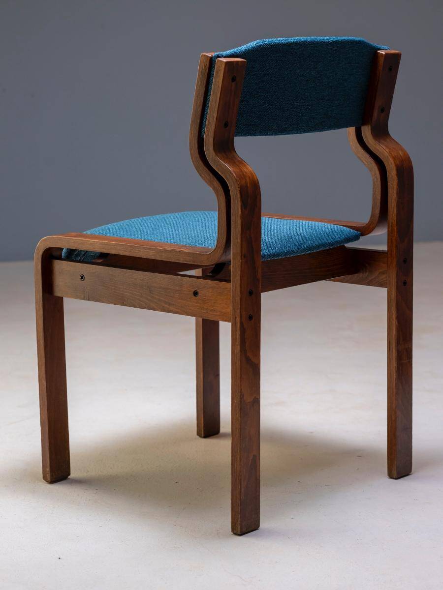Set of 4 chairs, Ludvík Volák, 1960s–1970s, Czechoslovakia