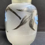 Vase F. T. Legras enamelled and painted signed