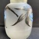 Vase F. T. Legras émaillé et peint signé