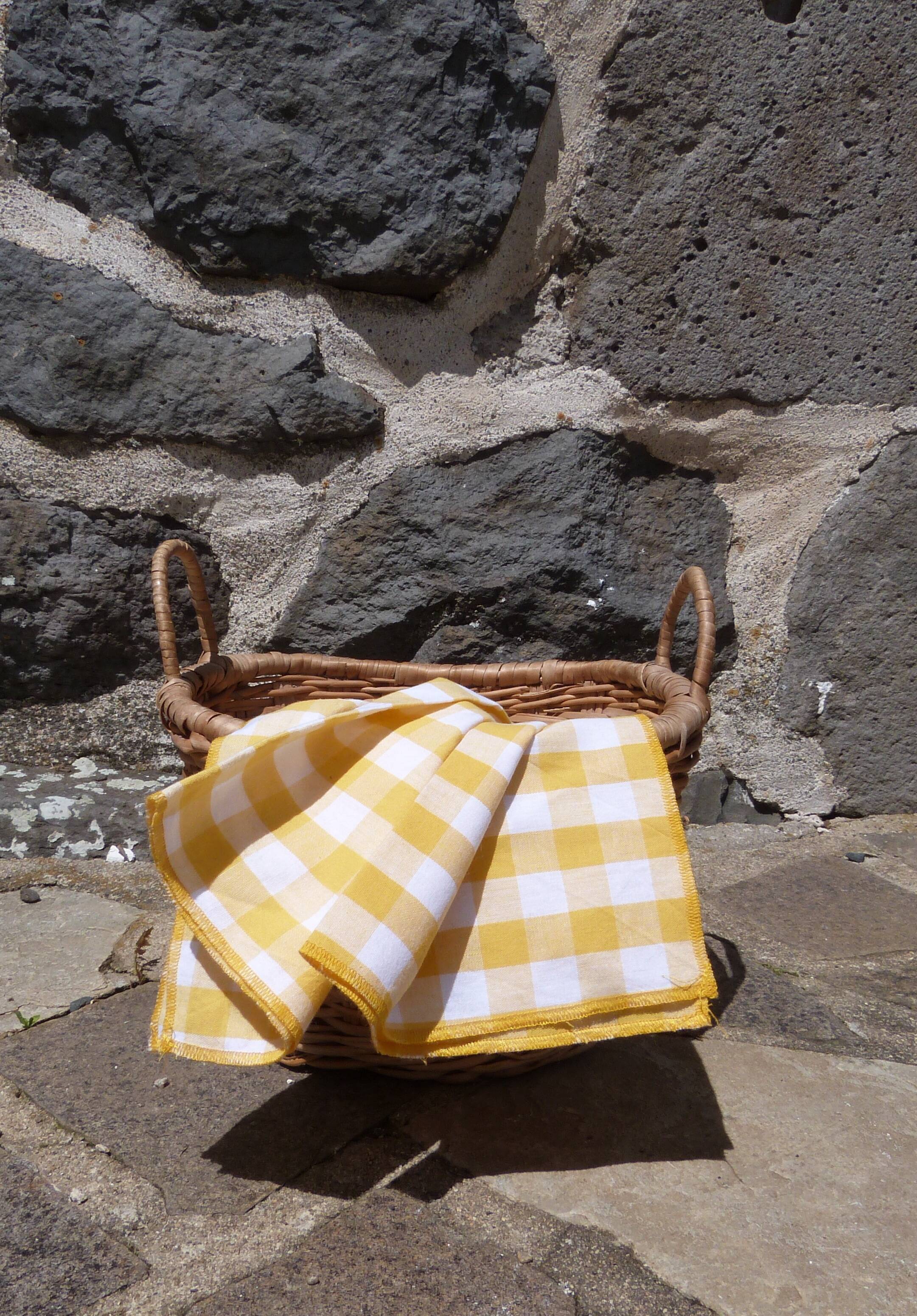 Small wicker basket with handles