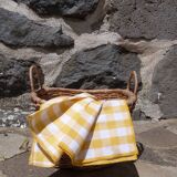 Small wicker basket with handles