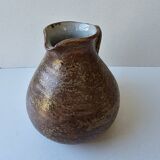 Ceramic stoneware pitcher signed with the Phi pictogram (signature to be identified).