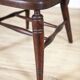 Early-20th Century Beech Desk Chair with Leather Seat, 1950s