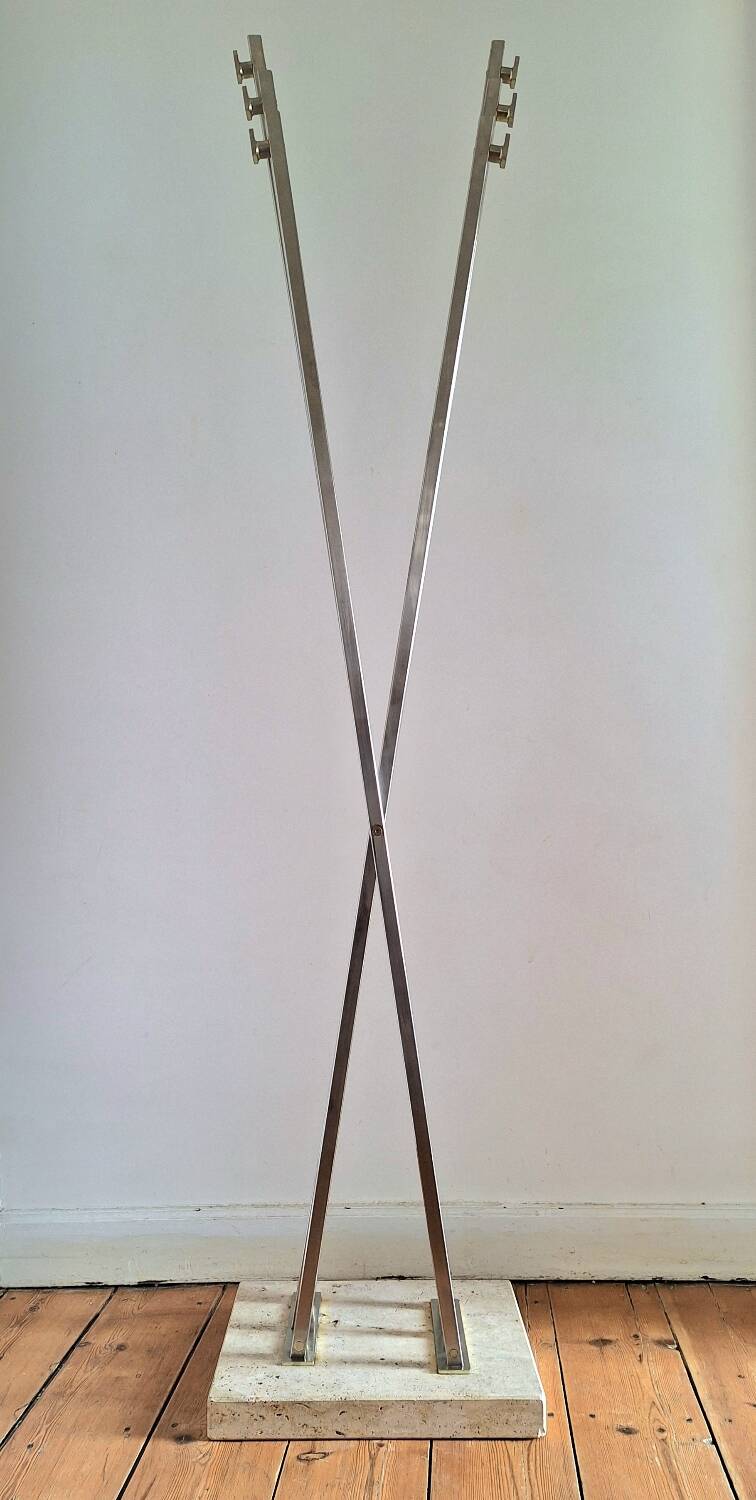 Vintage Roméo Rega coat rack, antique entrance furniture