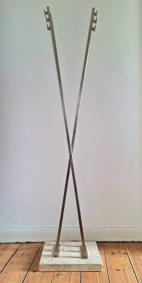 Porte-manteaux vintage Roméo Rega, meuble d’entrée ancien