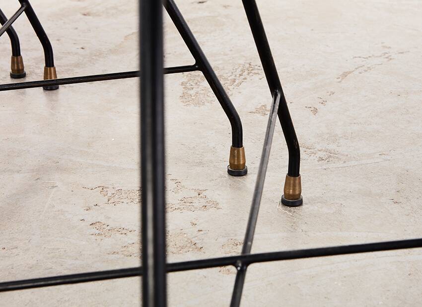 Augusto Bozzi Set of 6 Aster Dining Chairs for Saporiti Italy 1950s