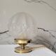 Art deco lamp in brass and glass