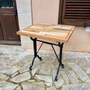 Industrial bistro style table