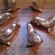 Vintage silver metal seal knife holder