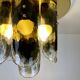 Murano & Brass Ceiling Lamp by J.T. Kalmar, Austria, 1960s