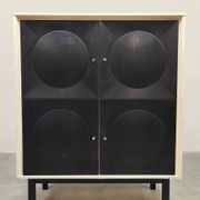 Brutalist circular cabinet vintage 'Geometric design'