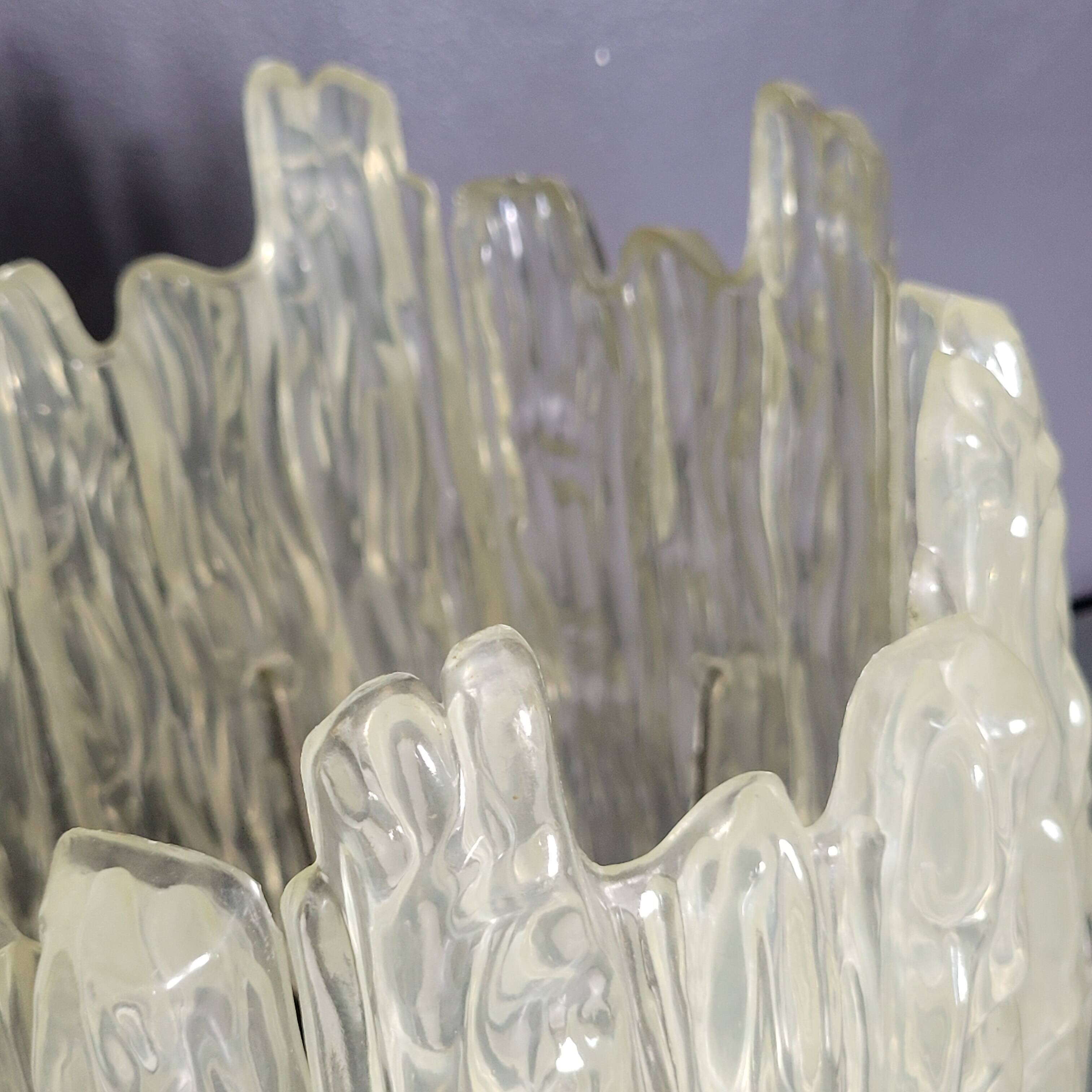 Ice Frost by JT Kalmar vintage lighting 70's