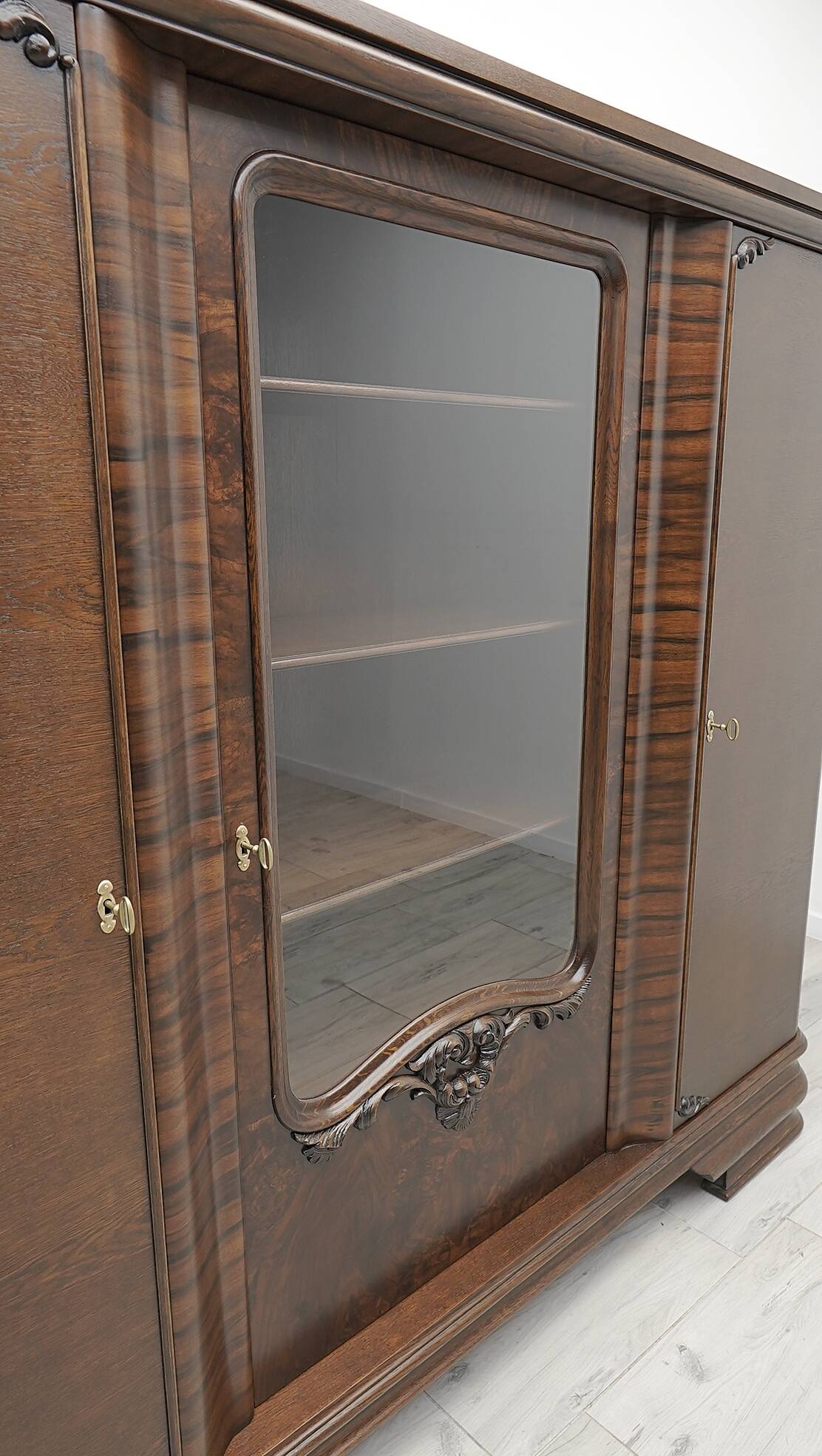 Old bookcase from the 1930s. After professional renovation.
