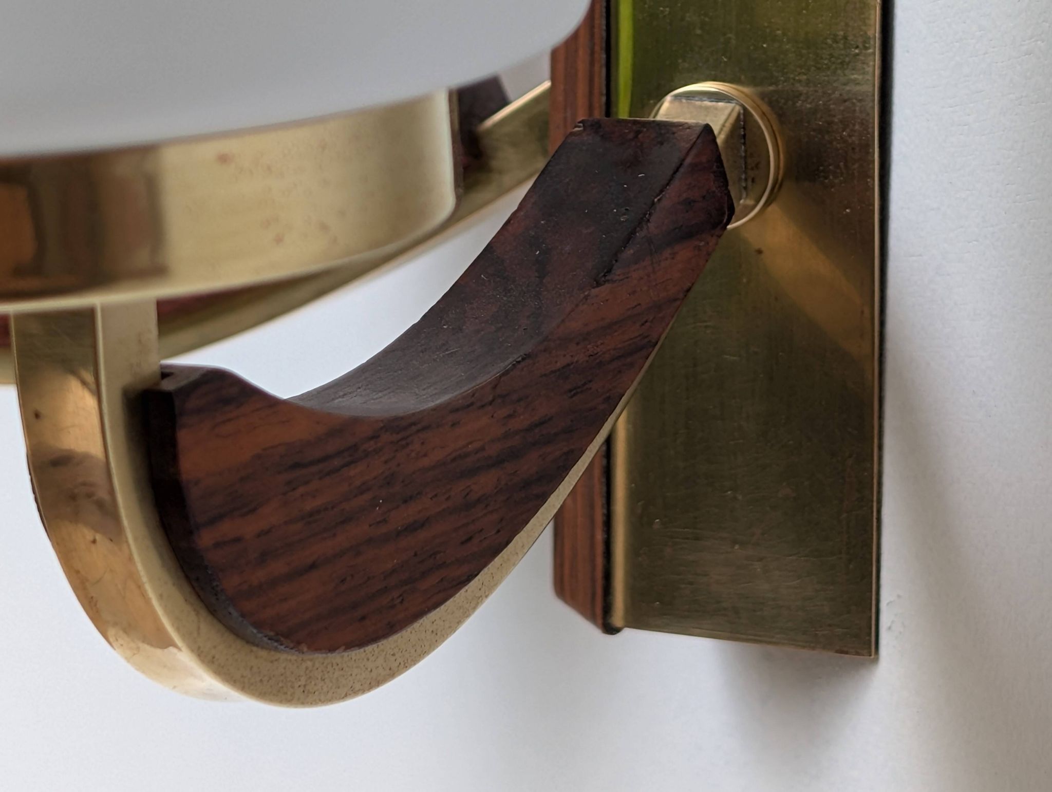 Brass wall light