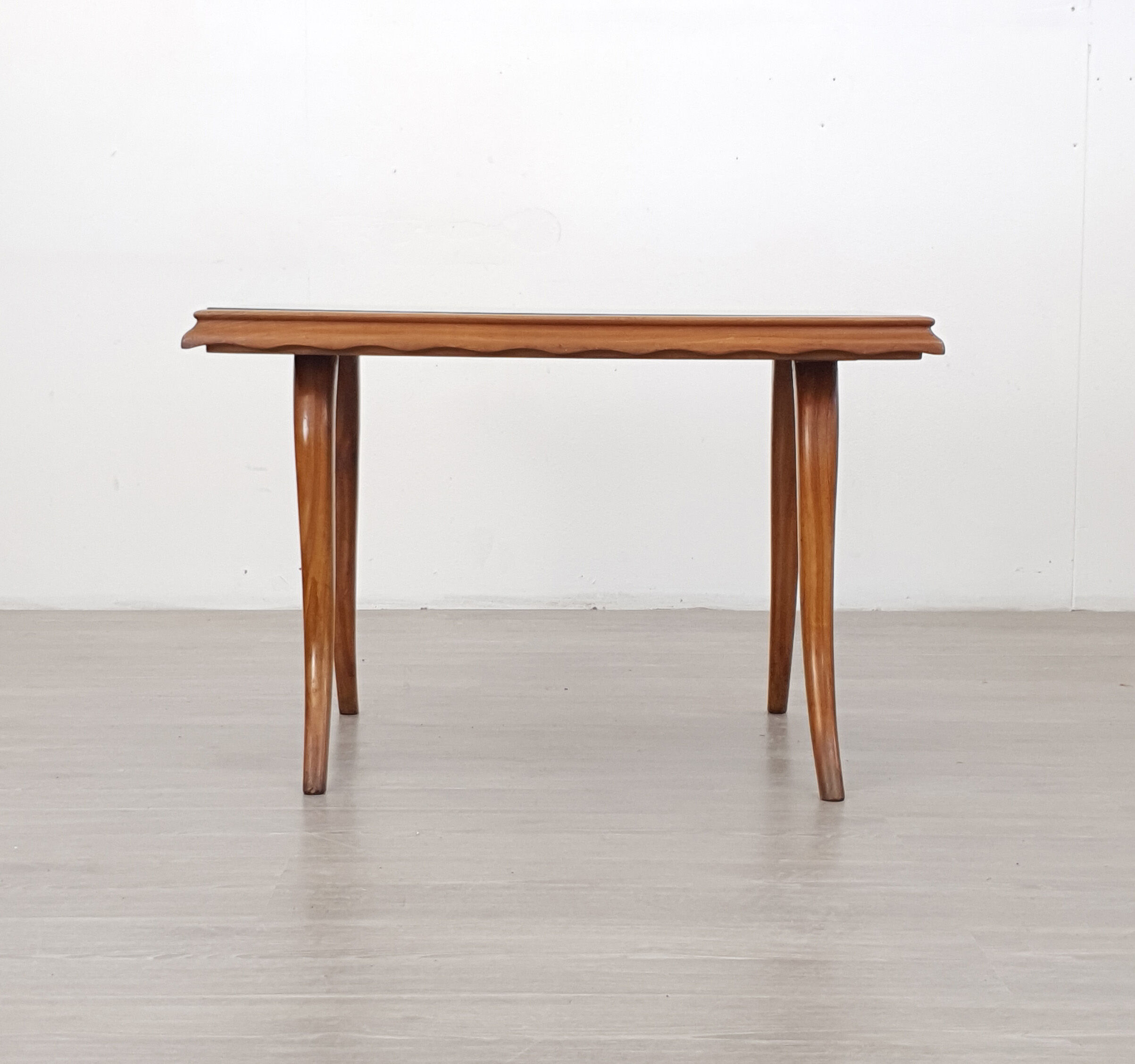 Table basse en miroir du milieu du siècle, italienne